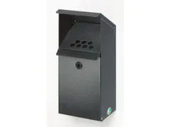 Wandasbak 3.7 liter Hxbxd 410x180x140mm Antiek-Zilverkleurig Staal