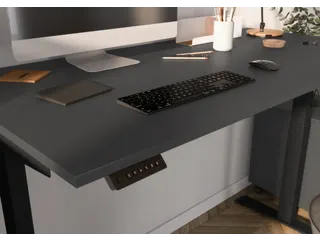 Elektrisch ihv bureau,HxBxD 720-1200x1800x800mm,blad grafiet - 3
