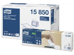 Tork Premium 15850 Intergevouwen Servetten 2-laags wit