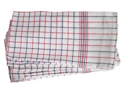 Theedoek Cleaninq nationale ruit 65x65cm 6 stuks