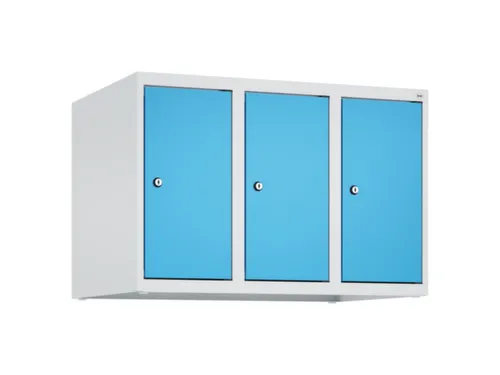 opzetkast,v. locker,3vak.,vak B 250mm,HxBxD 500x750x500mm,vleugeldeur