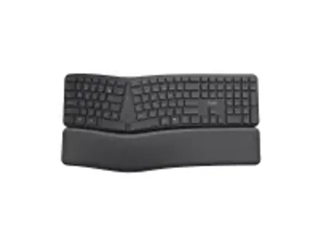 OUTLET Trust Keyra Draadloos Ergonomisch Toetsenbord Zwart QWERTY US