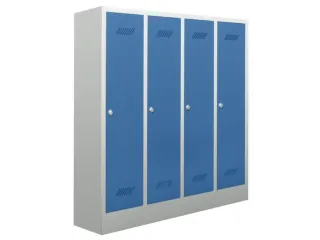 lockerkast v. kinderen,HxBxD 1600x1230x500mm,RAL7035,front RAL5012 - 2
