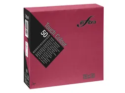 Servet Infibra I-0306 33x33cm 1/4 vouw 2-Laags Bordeaux Rood 900 Stuks