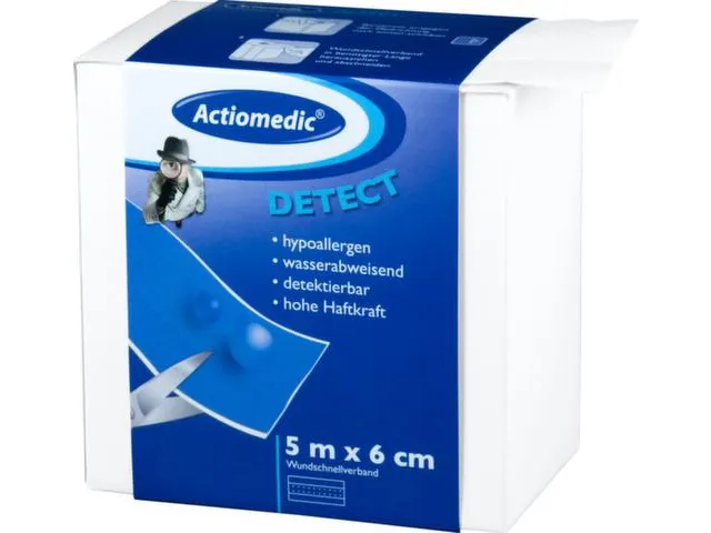 Snelverband Detecteerbaar Waterafstotend Lxb 5mx60mm Blauw