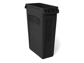 Rubbermaid Slim Jim container 87 liter zwart met handgreep - 1