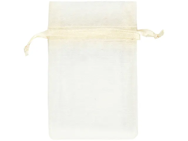 Organza zakjes Creativ Company 7x10cm 10 stuks off-white