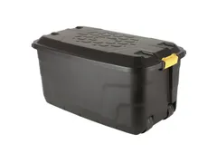 Robuuste Opbergbox 110 Liter Zwart Met Wielen