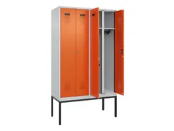 locker voor scheiding van kleding,HxBxD 2120x1200x500mm,4vak