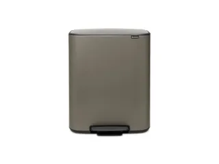 Afvalbak Bo Pedaalemmer 2x30 Liter Grijs - 1