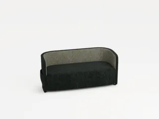 sofa,2-zits,stof antracietgrijs/lichtgrijs,HxBxD 760x1570x760mm - 1
