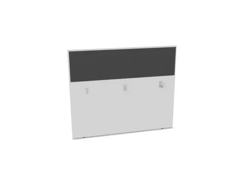 baliepaneel,v. bureau,aanbouw achter,B 1400mm,Bl-wit,BN8010-antraciet