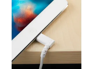 1 Meter gehoekte Lightning naar USB kabel Apple Wit Aramide - 3