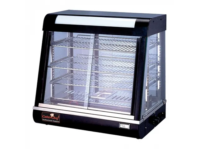 Caterchef Warmhoudvitrine Zwart 70cm