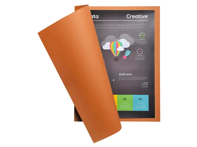 Pak van 100 dossiermappen ROCK''S 220 24x32cm Havana