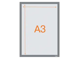 Infokader Nobo zelfklevend A3 zilver 2 stuks - 6