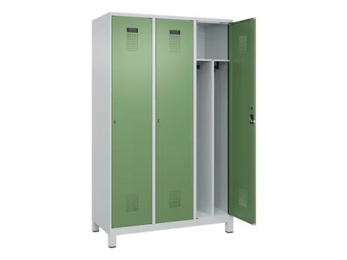 locker voor scheiding van kleding,HxBxD 1950x1200x500mm,3vak