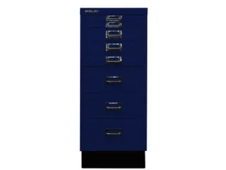 kantoor-ladekast HxBxD 670x279x380mm 8 laden romp oxfordblauw staal - 1