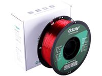Filament semi flexibel ESILK-PLA eSun 1,75mm transparant rood 1kg