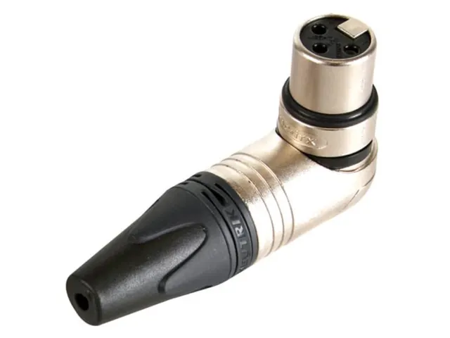 Neutrik - Xlr Kabeldeel, 3-Polig Vrouwelijk, Haaks, NikkelBehuizing,