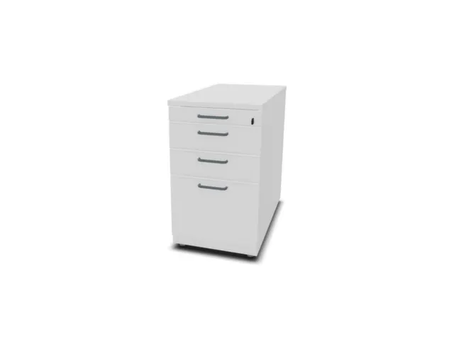 caisson de bureau,HxlxP 740x430x800mm,2tiroir(s),Bl-blanc