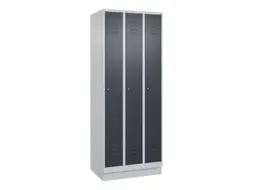 locker,HxBxD 1950x750x500mm,3vak,vak B 250mm,cil.-slot,sokkel