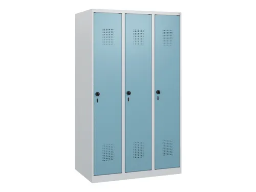 schoollocker,HxBxD 1530x900x500mm,3vak,vak B 300mm,draaigrendel