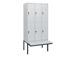 Dubbeldekse dekenkist,HxBxD 1950x900x815mm,3x2vak.,vak B 300mm - 1