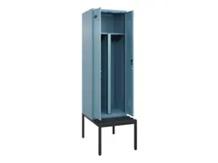 PBM-locker met bank,HxBxD 2120x600x815mm,2vak,vak B 300mm