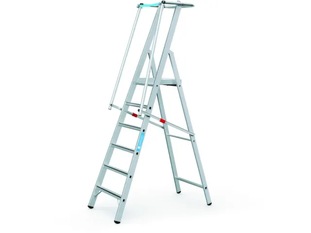 Platformladder Aluminium Bordes H X B X D 1580X 400X 400Mm 6Treden