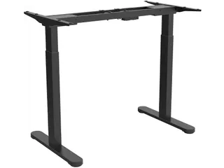 Zit-sta Bureau Frame Zwart Dubbele Motor Werkhoogte 71cm tot 119cm - 1