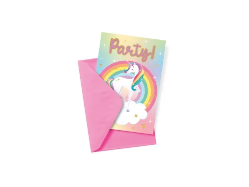 Uitnodigingskaarten Unicorn