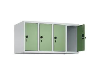 opzetkast,v. locker,4vak.,vak B 250mm,HxBxD 500x1000x500mm,vleugeldeur - 2