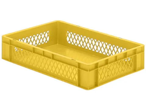 Euronorm-Stapelbak 22l H X L X B 120x600x400mm Geel