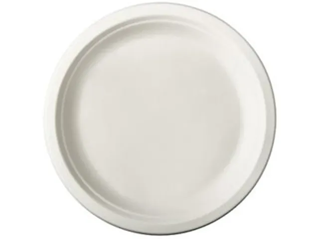 Papstar "Pure" Borden van suikerriet Rond 23cm Wit 50 stuks