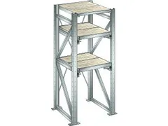 uittrekstelling voor zware lasten,HxBxD 2000x890x860mm,vaklast 1000kg