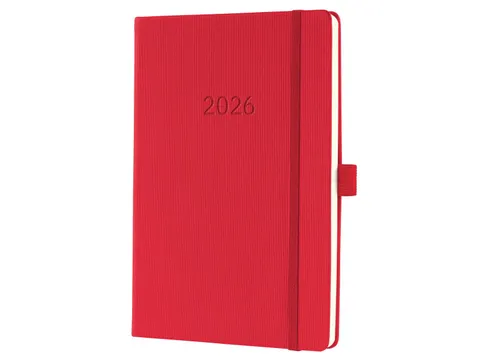 Weekagenda Conceptum A5 2026 (NL/FR/EN/DU) red Hardcover