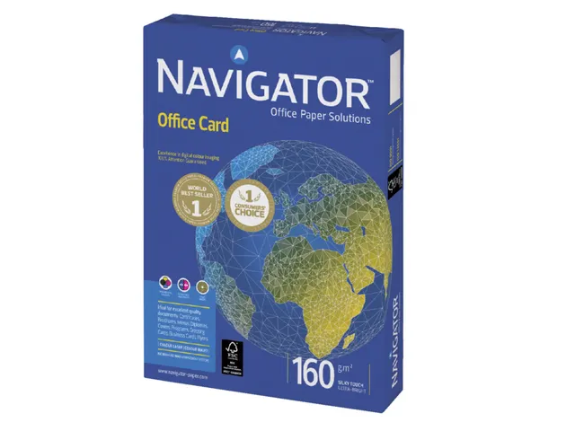 Kopieerpapier Navigator Office Card A4 160 Gram Wit
