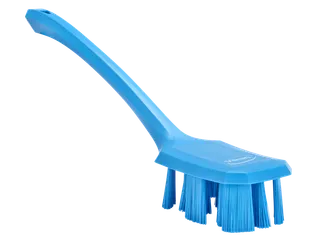 UST 4196-3 afwasborstel, blauw groot, blauw, lange steel 395mm - 1