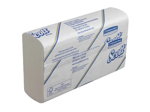 Scott 5856 Handdoeken Slimfold 1-laags M-vouw Wit 16x110st