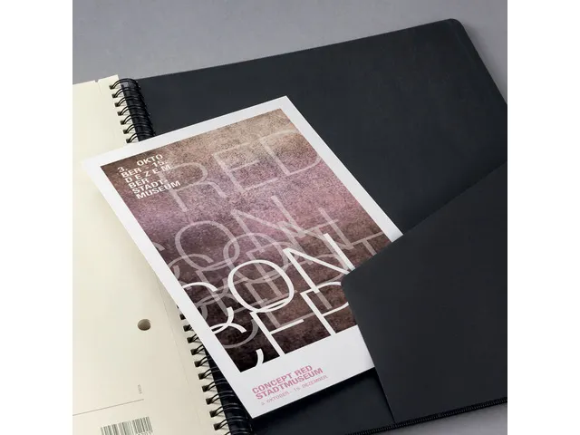 Bloc note Sigel Conceptum hardcover A5 spiralé noir quadrillé