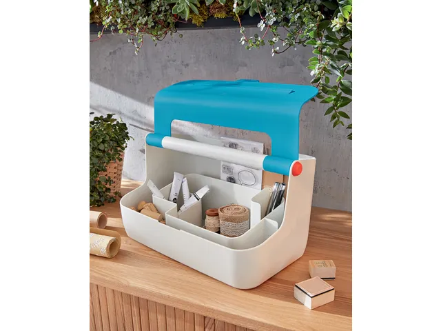 Opbergbox Leitz Cosy draagbaar kunststof blauw 214x196x367mm