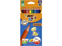 Kleurpotloden BicKids Evolution assorti etui à 12 stuks