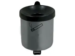 Veiligheidswandasbak HxØ 250x180mm staal romp grafiet