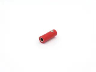 Vrouwelijke Banaanplug Met Schroefconnector - Rood - 1