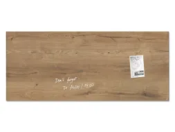 Glasmagneetbord Sigel Artverum 130x55cm Natural Wood