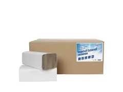 Handdoek Cleaninq Z-vouw 1-laags Naturel 20x250 stuks