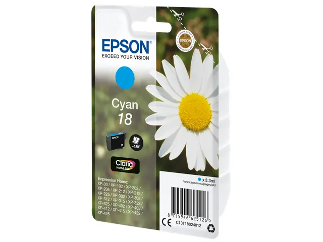 Epson Daisy Claria Home Inktcartridge Blauw C13T18024022