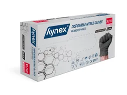 Handschoen Hynex Nitril XL zwart extra sterk 5gr 100 stuks