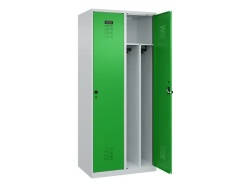 locker voor scheiding van kleding,HxBxD 1850x800x500mm,2vak